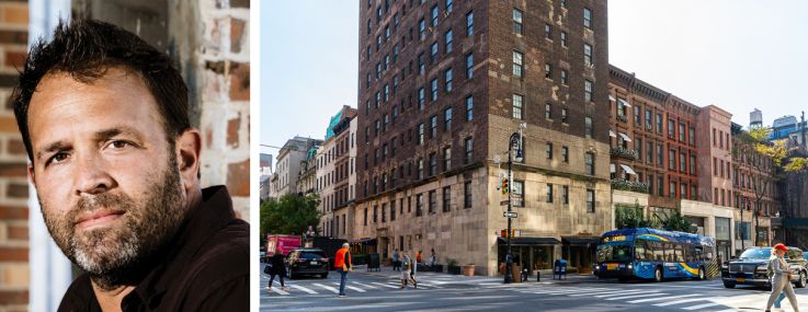 Harry Macklowe (top), Scott Shnay of SK Development, and 809-811 Madison Avenue.