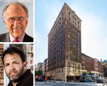 Harry Macklowe (top), Scott Shnay of SK Development, and 809-811 Madison Avenue.