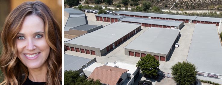 Intercontinental managing director Jessica Levin, and EZ Access Self Storage in the Southern California city of Santa Clarita, Calif.
