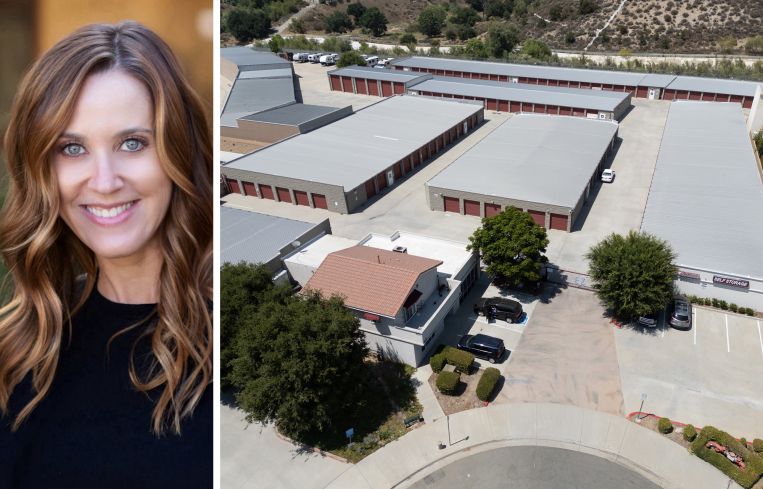 Intercontinental managing director Jessica Levin, and EZ Access Self Storage in the Southern California city of Santa Clarita, Calif.