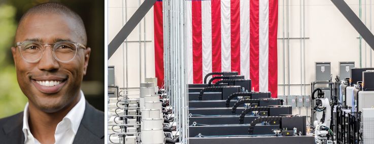Chad Tredway, J.P. Morgan Asset Management, and an advanced manufacturing facility.
