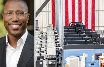 Chad Tredway, J.P. Morgan Asset Management, and an advanced manufacturing facility.