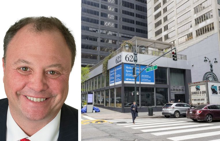 Newmark's Jason Pruger and 622 Third Avenue.