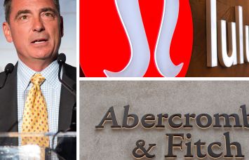 Northwood Investors CEO John Kukral, and signs for Lululemon and Abercrombie & Fitch.