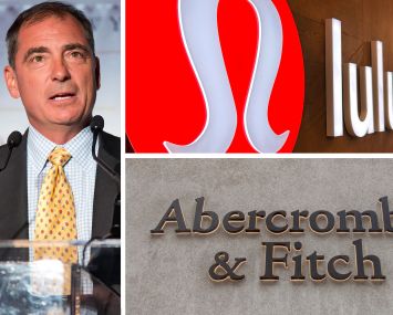 Northwood Investors CEO John Kukral, and signs for Lululemon and Abercrombie & Fitch.