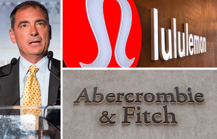Northwood Investors CEO John Kukral, and signs for Lululemon and Abercrombie & Fitch.