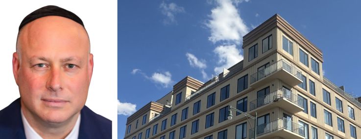 Augenbaum Realty's Josh Augenbaum (top) and Murray Mizrachi (bottom), and 2700 Church Avenue, Brooklyn.