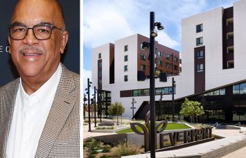 Ken Lombard, president and CEO of Bridge Housing, and The Evermont in Los Angeles.