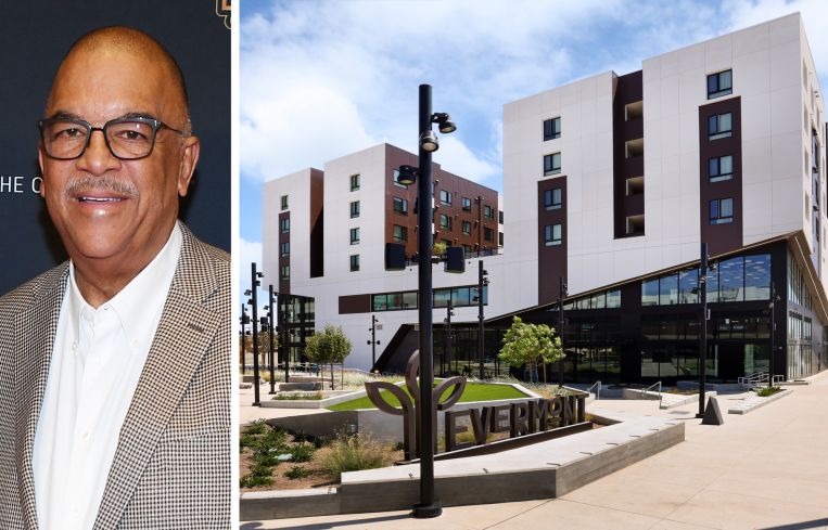 Ken Lombard, president and CEO of Bridge Housing, and The Evermont in Los Angeles.