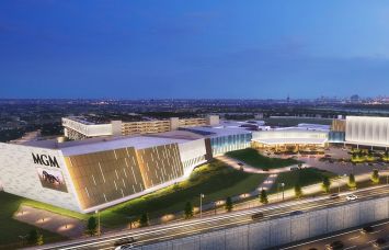 A rendering of the proposed MGM Empire City Casino.