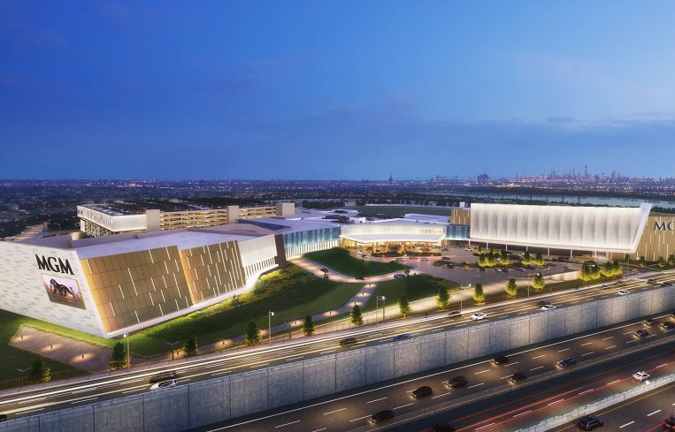 A rendering of the proposed MGM Empire City Casino.