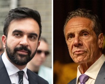 Mayoral candidates Zohran Mamdani (left) and Andrew Cuomo.