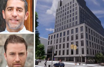 Slate Property Group's Martin Nussbaum (top), Evenhar Development's Oren Evenhar (bottom), and a rendering of 1578 Lexington Avenue.