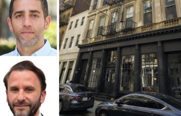 Slate Property Group's Martin Nussbaum (top), Avenue Realty Capital's Udi Kore (bottom), and 81 Franklin Street.
