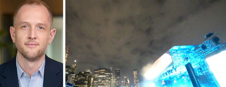 Seaport Entertainment Group CEO Matt Partridge and a concert at Pier 17.
