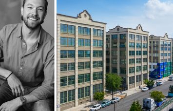 Matt Stewart, vice president of leasing at Industry City, and Industry City in Brooklyn.