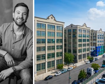 Matt Stewart, vice president of leasing at Industry City, and Industry City in Brooklyn.