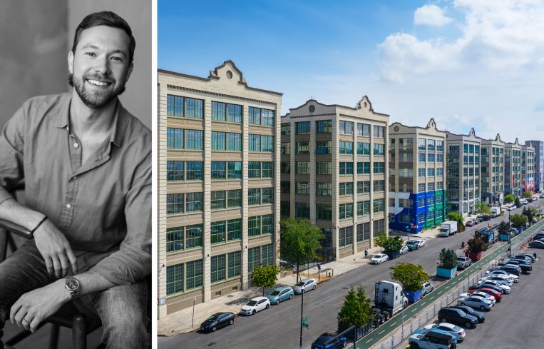 Matt Stewart, vice president of leasing at Industry City, and Industry City in Brooklyn.
