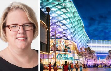Thor Equities's Chief Operating Officer Melissa Gliatta and an revised rendering of The Coney.