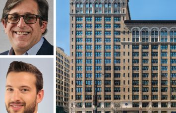Williams Equities's Michael Cohen (top), Colliers's Mac Roos (bottom), and 470 Park Avenue South.