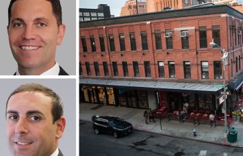 Cushman & Wakefield's Michael O'Neill (top), Colliers's Thomas Citron (bottom), and 73 Gansevoort Street.