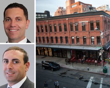 Cushman & Wakefield's Michael O'Neill (top), Colliers's Thomas Citron (bottom), and 73 Gansevoort Street.