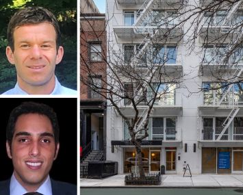 Michael Sherman of Baseline Real Estate Advisors (top), Kevin Esh of Esh Property Group (bottom), and 18-20 East 13th Street.