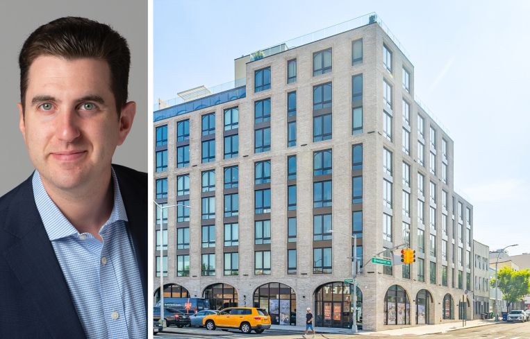 Affinius Capital's Perry Katz and 237 McGuinness Boulevard, Brooklyn.