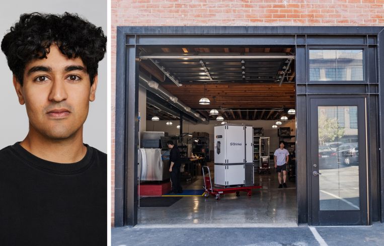Shinkei Systems CEO and co-founder Saif Khawaja and Shinkei's new space in El Segundo, Calif.