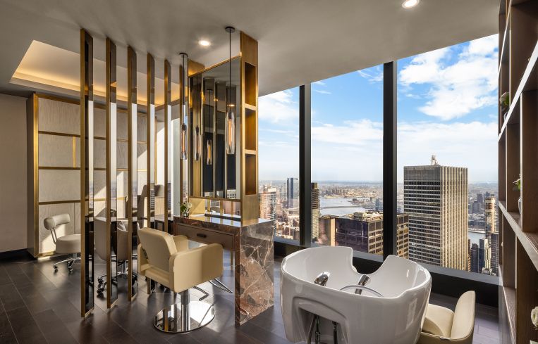 Residents can book private mani-pedi sessions in their own building.