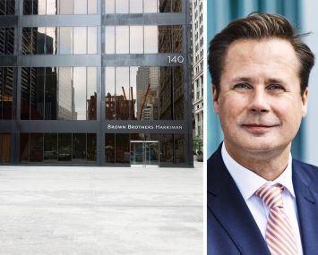 Ulrich Dischler, head of asset management overseas at Union Investment, and 140 Broadway.