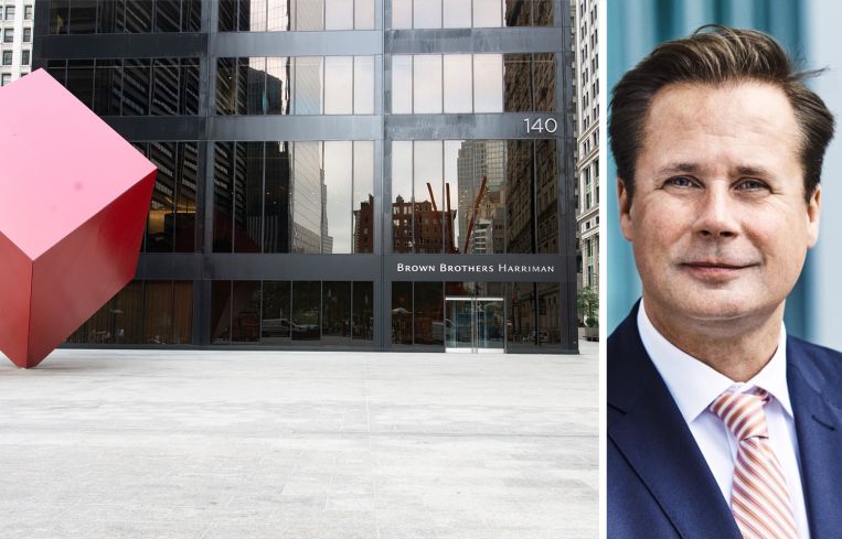 Ulrich Dischler, head of asset management overseas at Union Investment, and 140 Broadway.