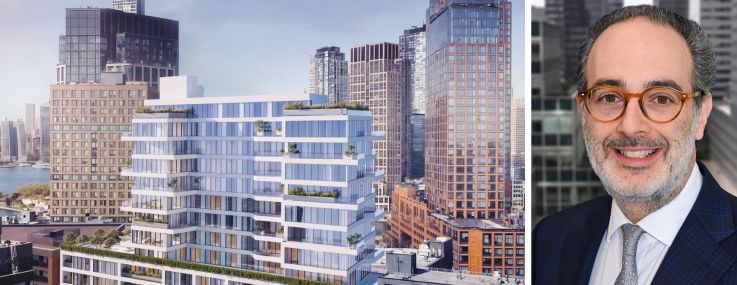 19-29 Clay Street in Greenpoint, Brooklyn and S3 Capital's Shawn Safdie.