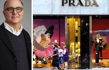 Prada Group CEO Andrea Guerra and the Prada store at 720 Fifth Avenue.