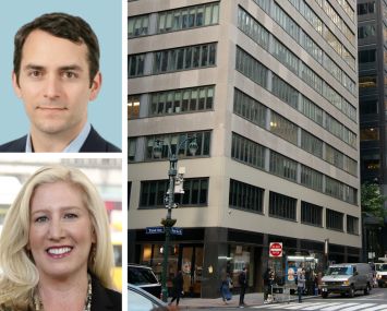 Davis Companies' Andrew Kurd (top), ATCO Properties' Kate Hemmerdinger Goodman (bottom), and 630 Third Avenue.