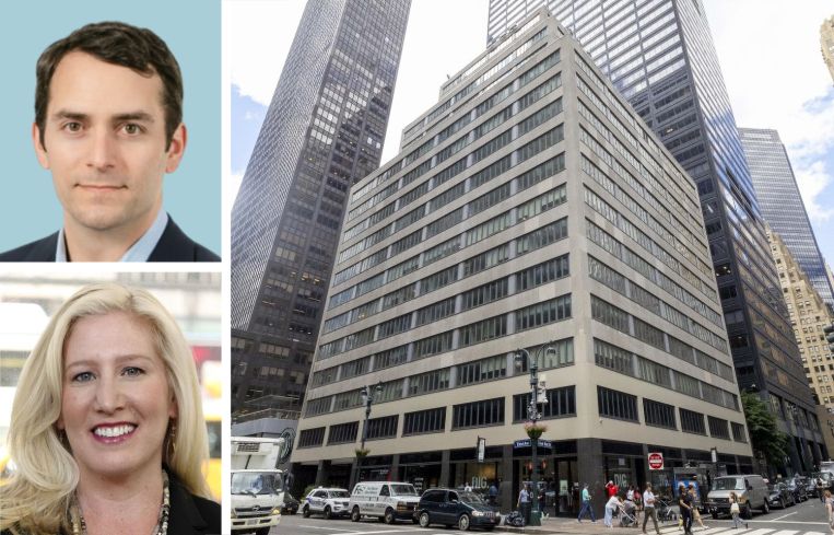 Davis Companies' Andrew Kurd (top), ATCO Properties' Kate Hemmerdinger Goodman (bottom), and 630 Third Avenue.