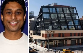 Bilt CEO Ankur Jain and a rendering of 837 Washington Street.