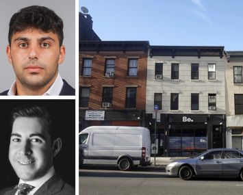 KSR's Ben Namdar (top) and David Green (bottom), and 202 Flatbush Avenue, Brooklyn.