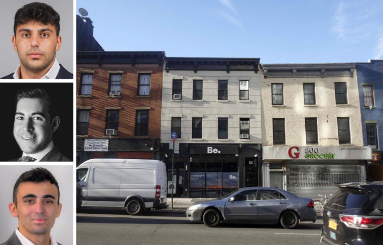 KSR's Ben Namdar (top), David Green (center), Albert Salameh (bottom), and 202 Flatbush Avenue, Brooklyn.