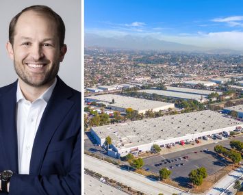Link Logistics CEO Luke Petherbridge, and the San Jose 2-Pack industrial portfolio in L.A. County.