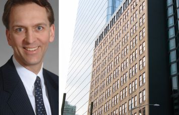 Brookfield Asset Management CEO Bruce Flatt and 4 Manhattan West.