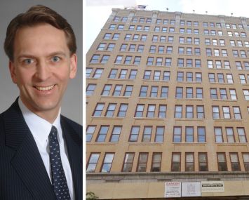 Brookfield Asset Management CEO Bruce Flatt and 4 Manhattan West.