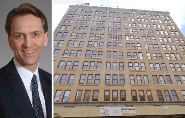 Brookfield Asset Management CEO Bruce Flatt and 4 Manhattan West.