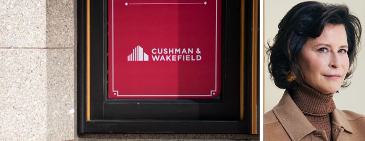 A Cushman & Wakefield logo and CEO Michelle MacKay.