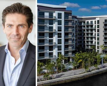 Mast Capital's Camilo Miguel Jr. and Remi on the River at 999 NW 7th Street, Miami.