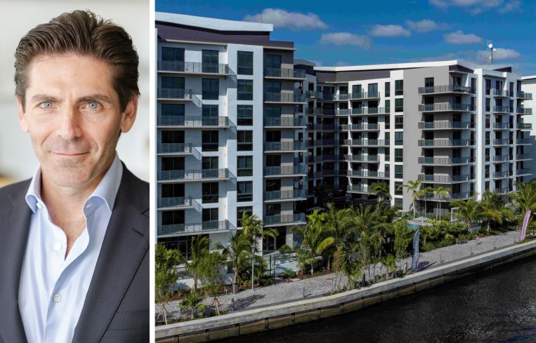 Mast Capital's Camilo Miguel Jr. and Remi on the River at 999 NW 7th Street, Miami.