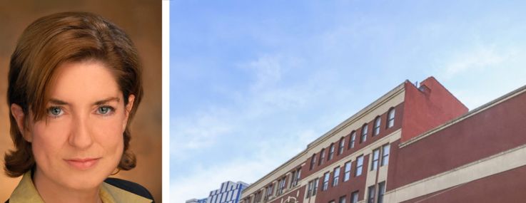 Cushman & Wakefield's Carri Lyon (top) and Jenna Catalon (bottom), and 555 Bergen Avenue, the Bronx.