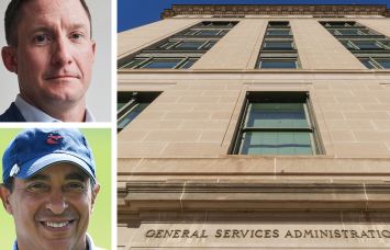 Iron Hound's Chris Herron (top), NPG Group's Sammy Eldin (bottom), and the General Services Administration headquarters.