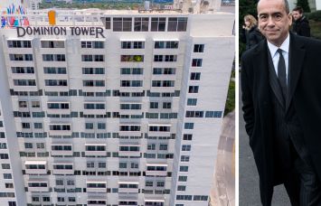 Dominion Tower in Miami, FL. University of Miami President, Joe Echevarria.
