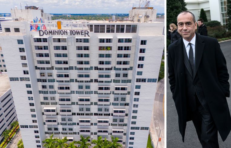 Dominion Tower in Miami, FL. University of Miami President, Joe Echevarria.